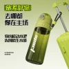 Food-grade high-temperature resistant, large-capacity spray water cup for children and students, outdoor high appearance level portable sports plastic water cup details Picture